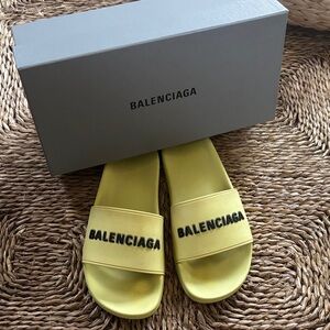 Balenciaga Bright Yellow Slides